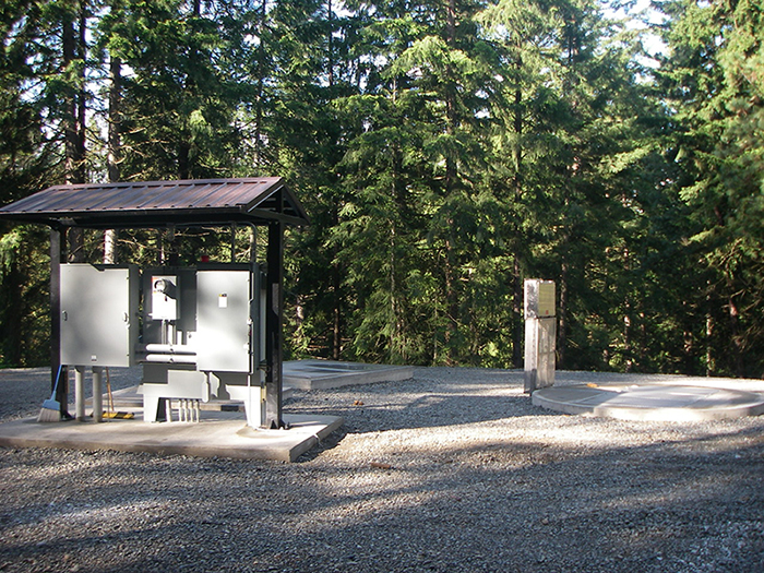 Wastewater Lift Station with Two Post Shelter
