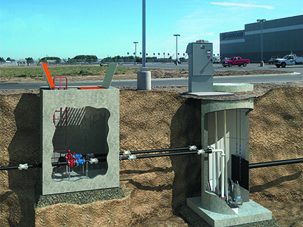 Rendering of a Wastewater Lift Station in Stockton, California