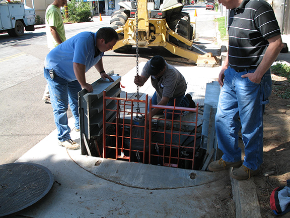 Submersible Pump Being Installed