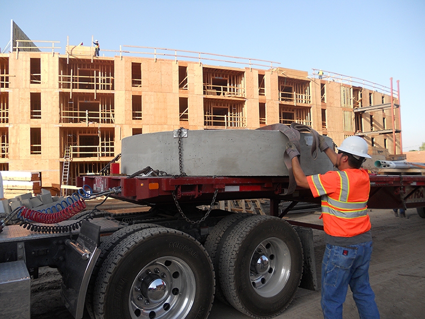 development-construction Delivery of Concrete Wet Well