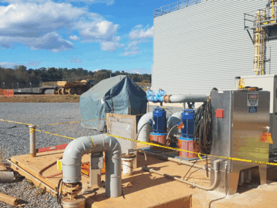 hsrg-wet-dry-pump-in-power-plant Cogen Power Plant Pump System for Recycling Industrial Water