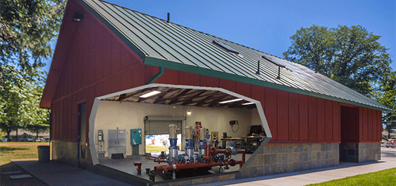 integrated-booster-pump-station-control-building