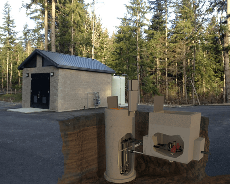 Below Grade Lift Station Rendering