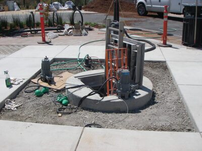 Pair of Wastewater Pumps Ready to Install