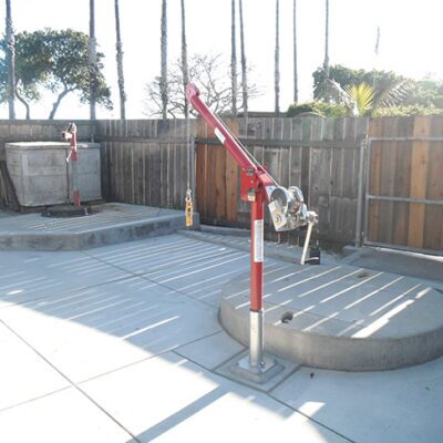 Wastewater Lift Station with Lift Cranes