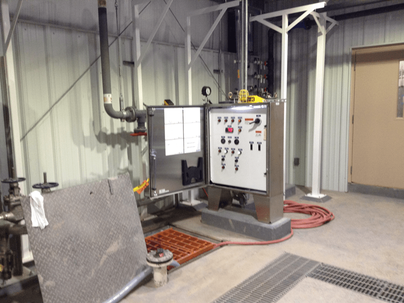industrial-pump-station-for-process-water-in-combined-cycle-power-plant Indoor Pump Station with Logic Relay Controller