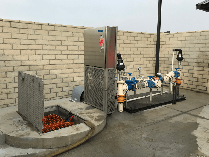 regional-lift-station-with-stainless-steel-disconnect-panel-and-spring-loaded-hatch