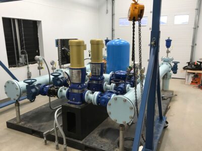 booster-pump-station-installed-on-steel-skid booster-pump-station-installed-on-steel-skid