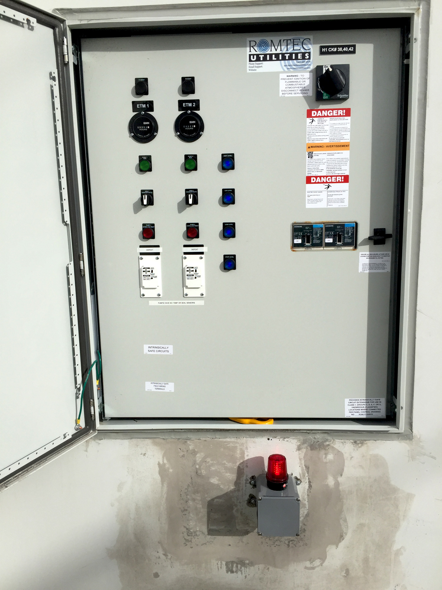 Control Panel and Shelter