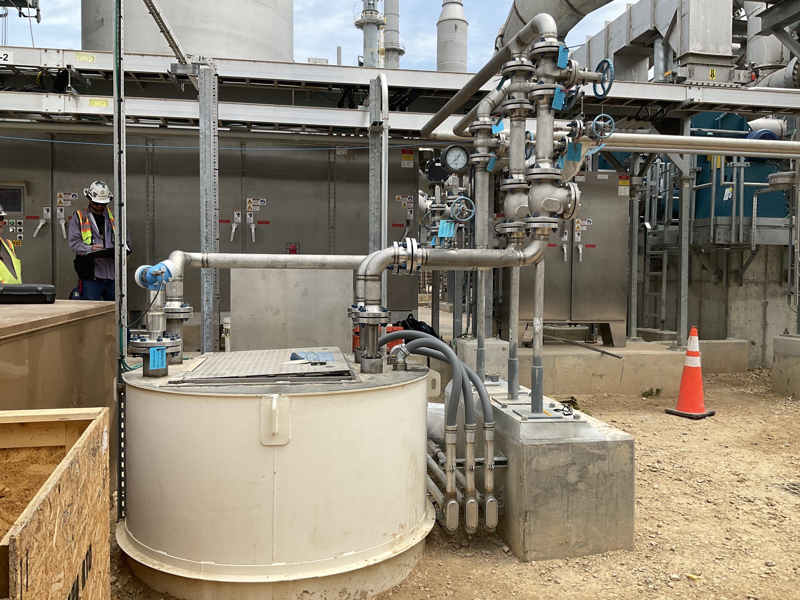 Industrial wastewater pump station