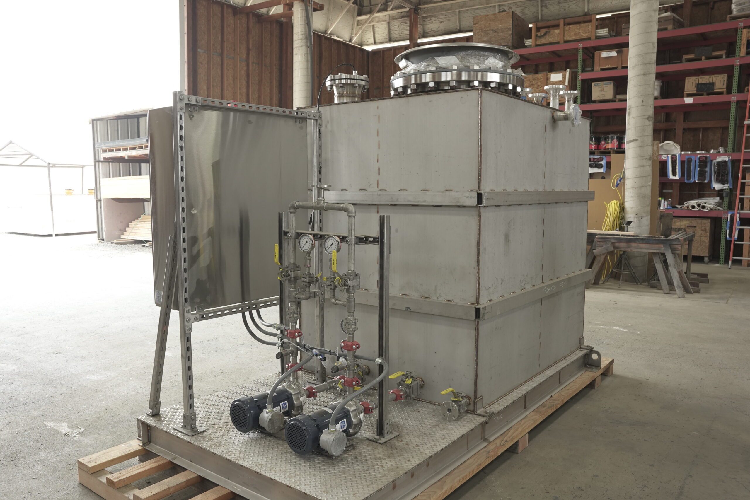 condensate pump skid