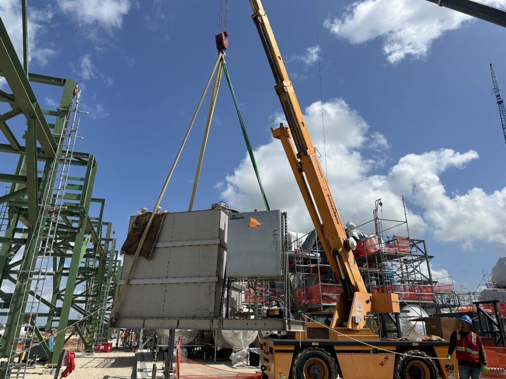 Installation of a condensate skid pump in Texas
