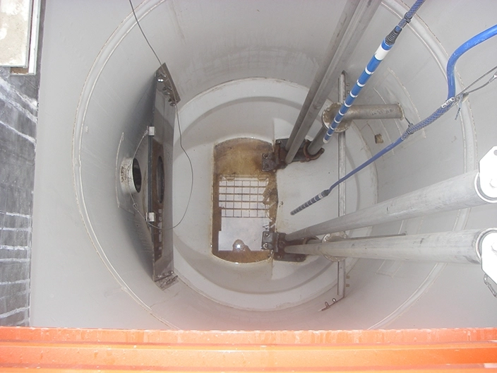 Wet Well Interior with Liner