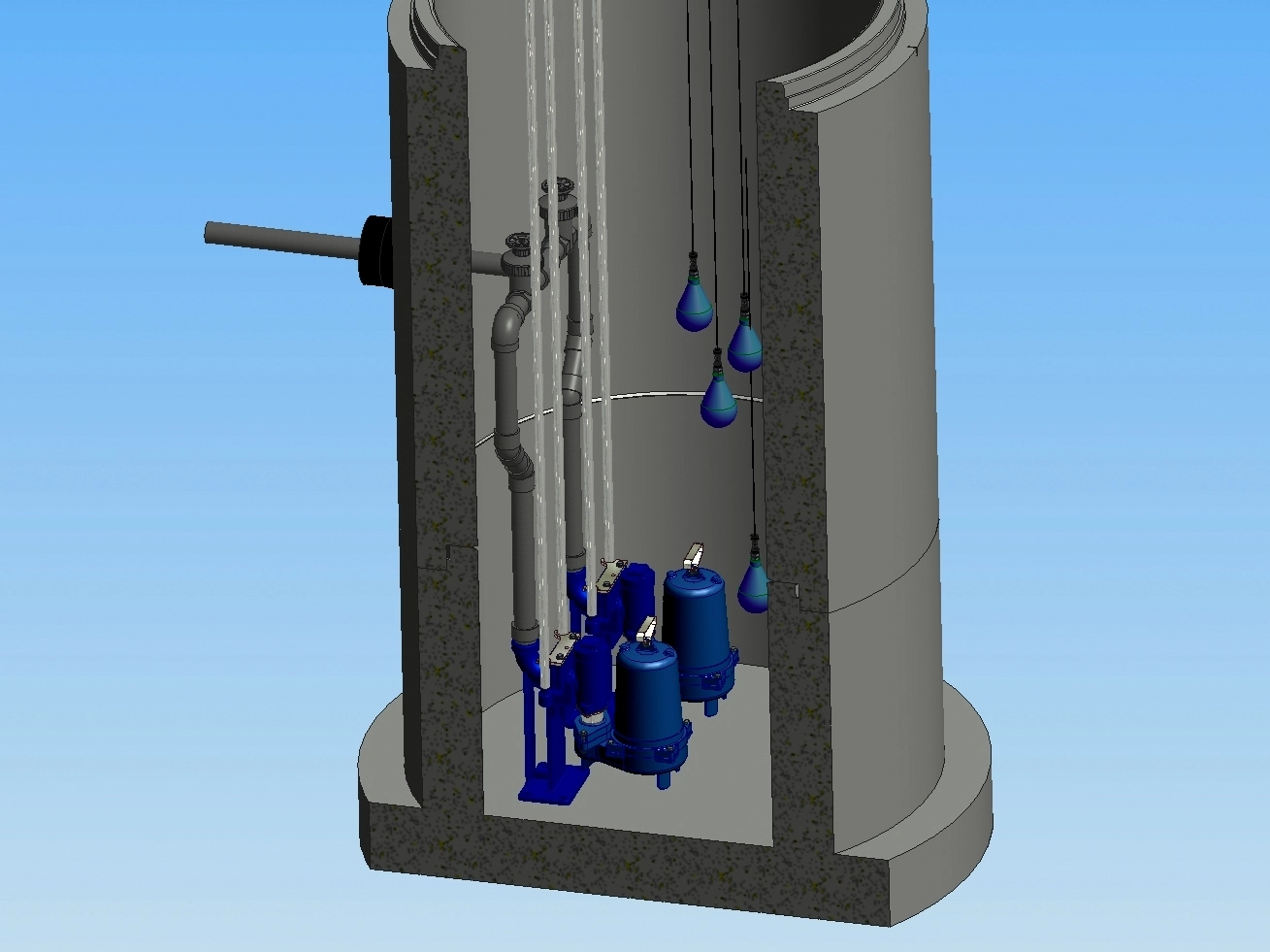 Configuration of a Duplex Lift Station