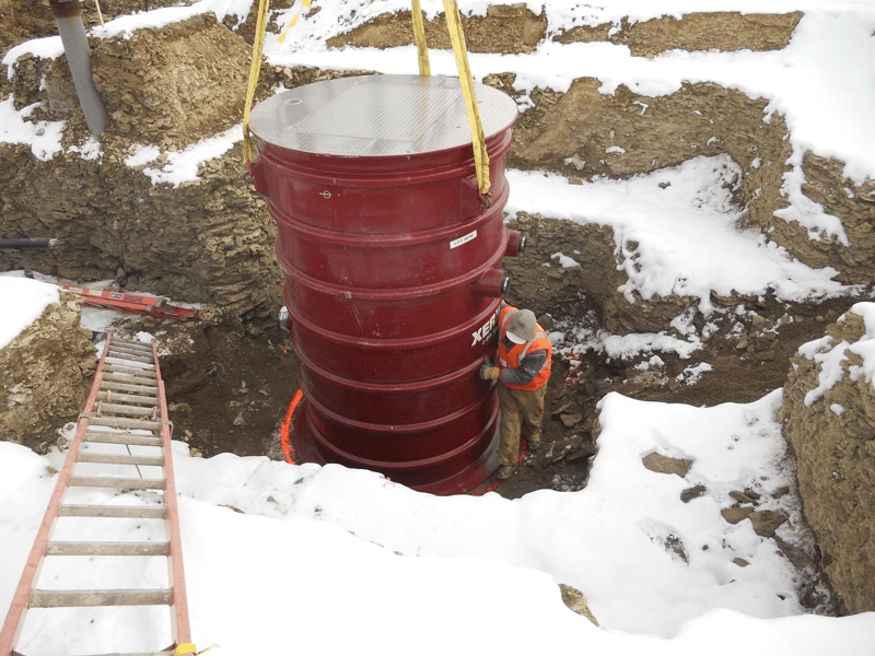 Fiberglass Basin for Leachate Pump Station