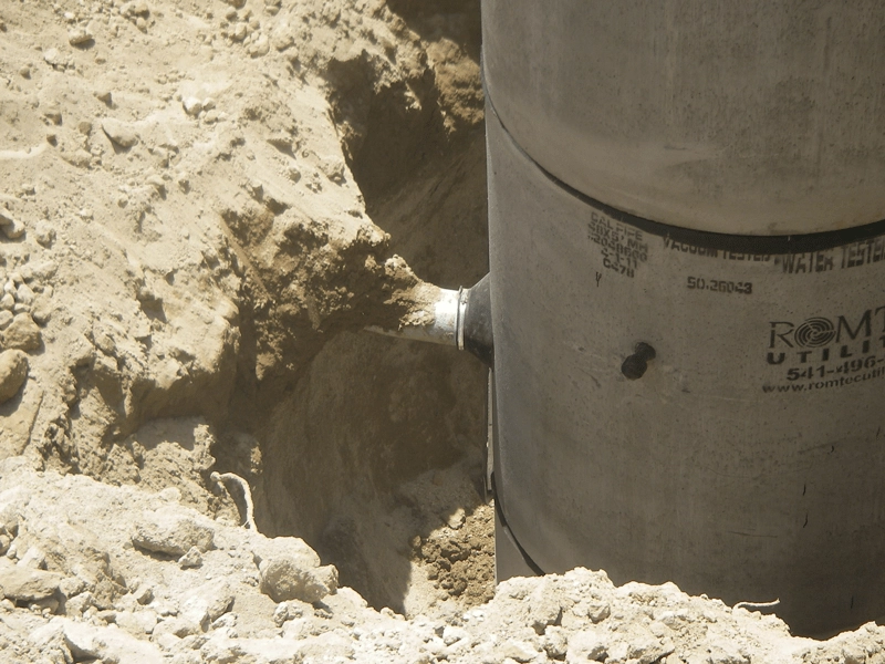 Lift Station Discharge Line Being Installed