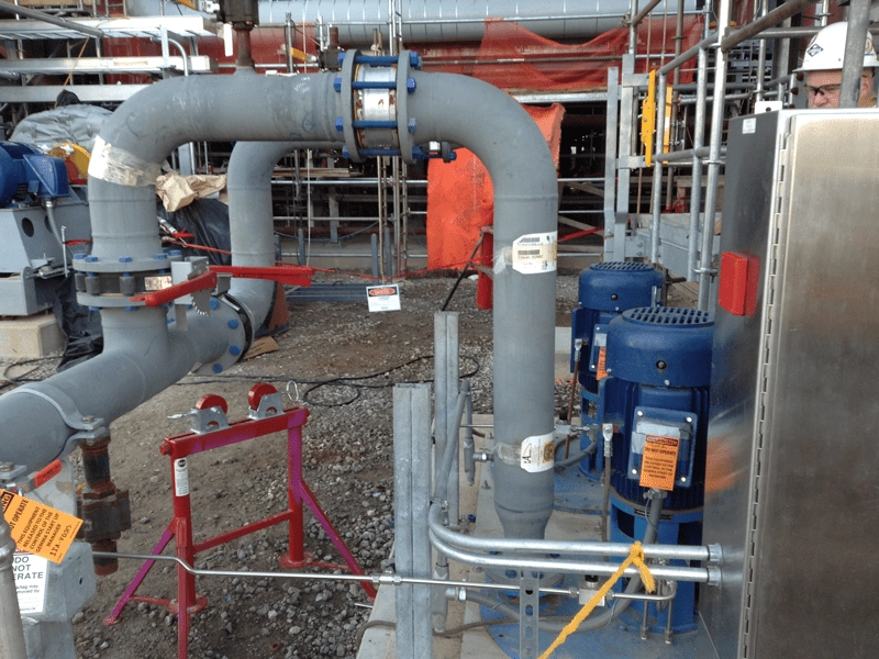 Discharge Piping for Industrial Process Water Pump Station