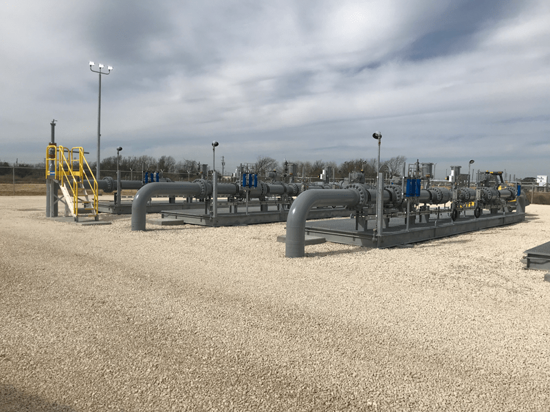 Natural Gas Pipeline Metering Station in Flood Plain