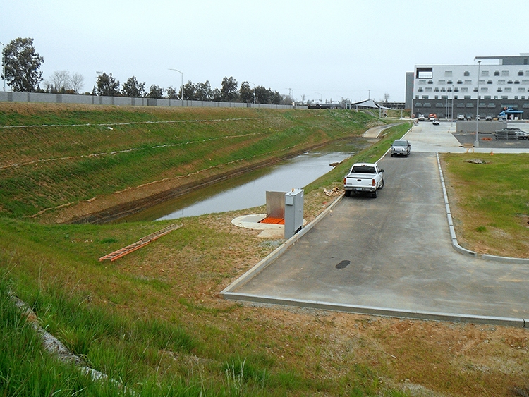 SMUD Stormwater Detention Pond