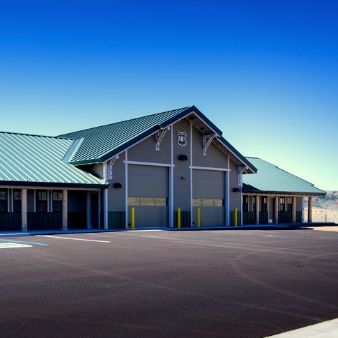 Wastewater Lift Station by Romtec Utilities for the USDA Fire District.