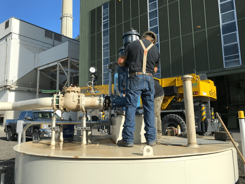 Industrial Pump Station in Large Power Plant