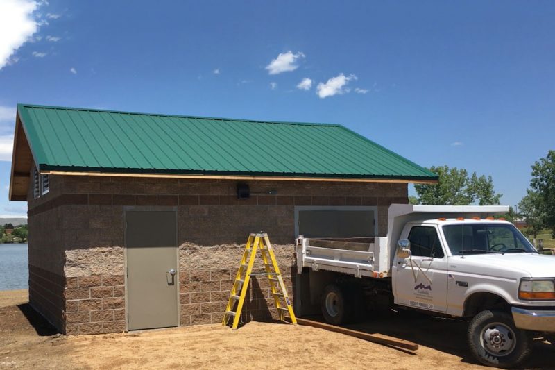 Irrigation Control Building Designed to House Booster Pump Station