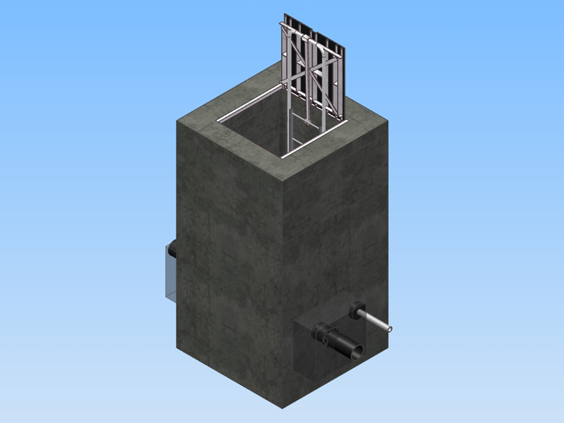 Precast Concrete Vault in Sewer Lift Station