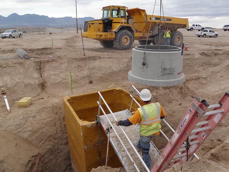 Wet Well Interior with Drop Bowl and Liner