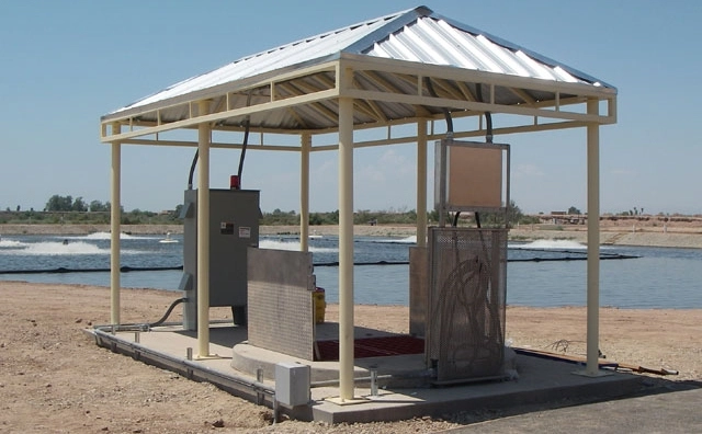 Six-Post Shelter in a Wastewater Lift Station