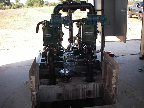 Skid Mounted System Actively Pumping