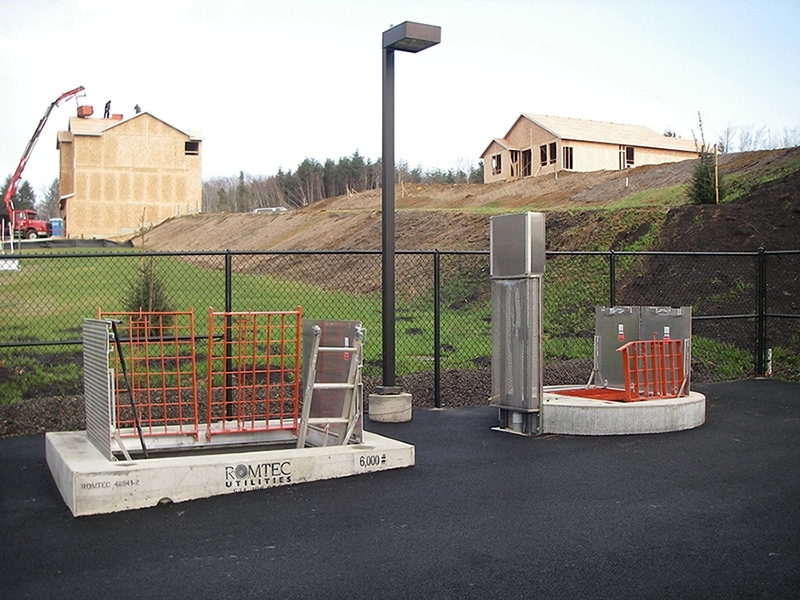 Durable Grates Covering Entrance to Vaults