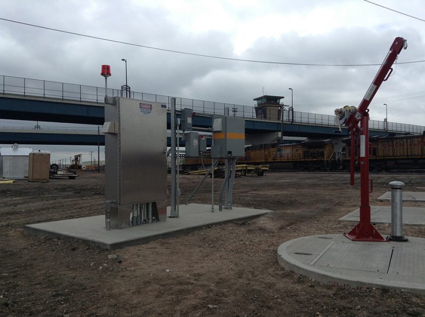 Wastewater Lift Station in Train Yard