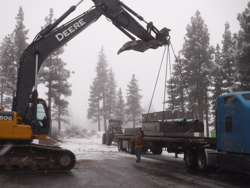 Shipment of Lift Station Wet Wetll Risers