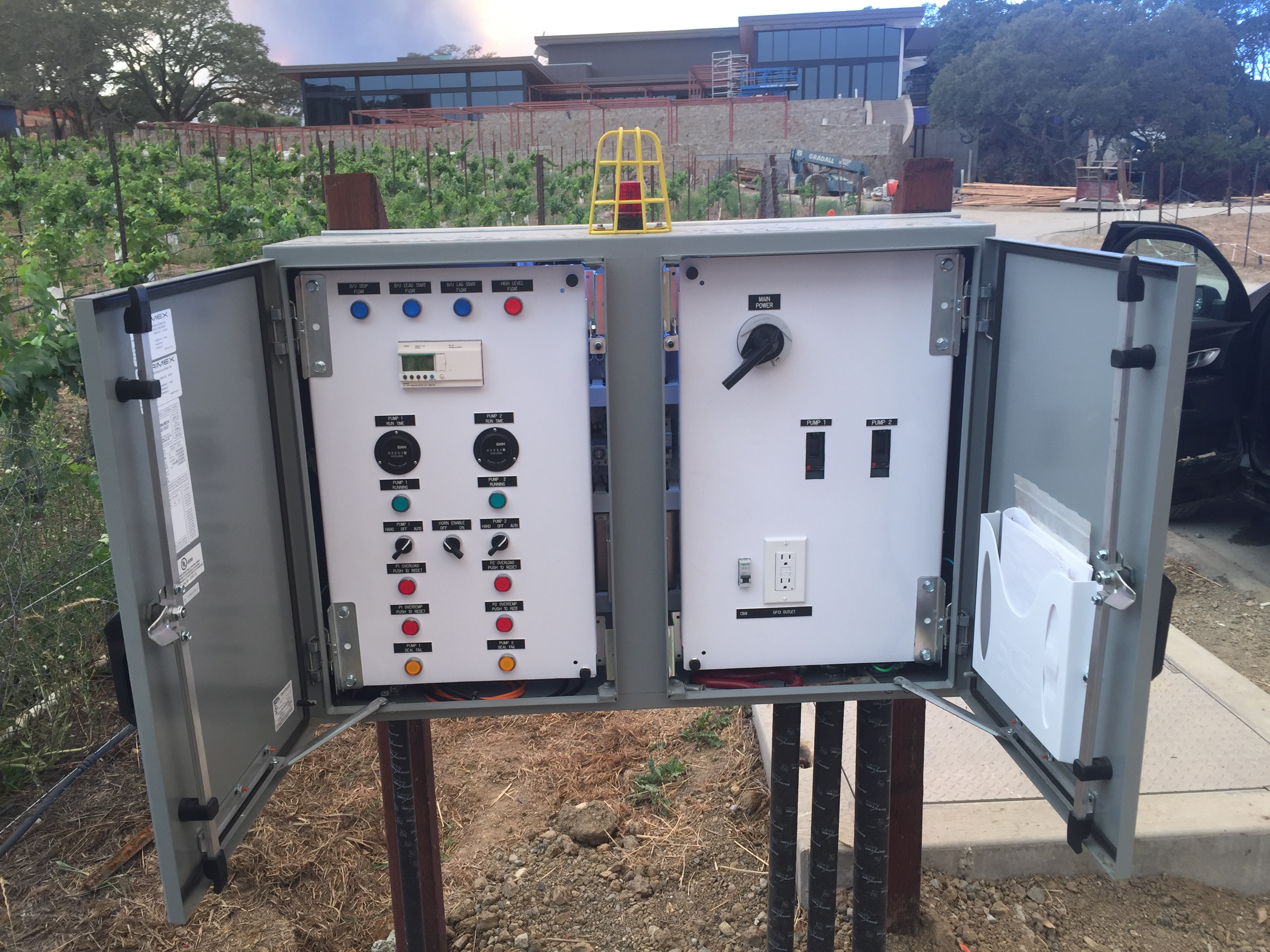 Double Control Panel for Pump Station