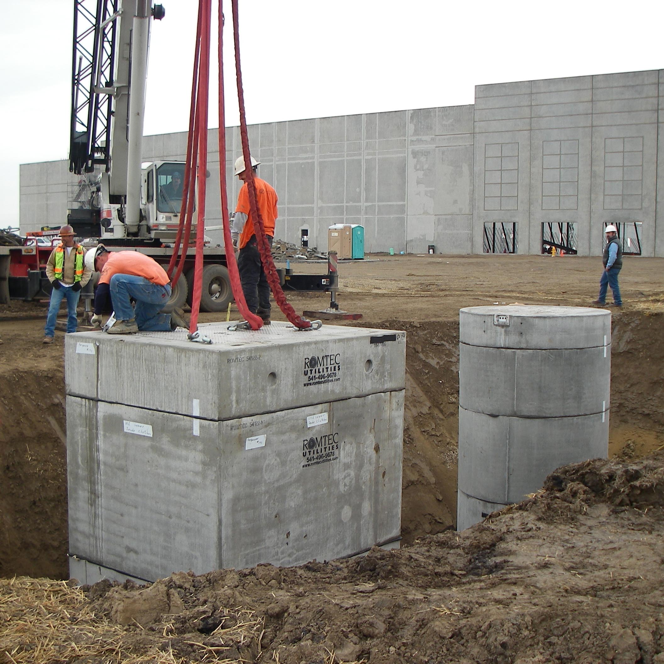 Valve Vault and Wet Well Installation