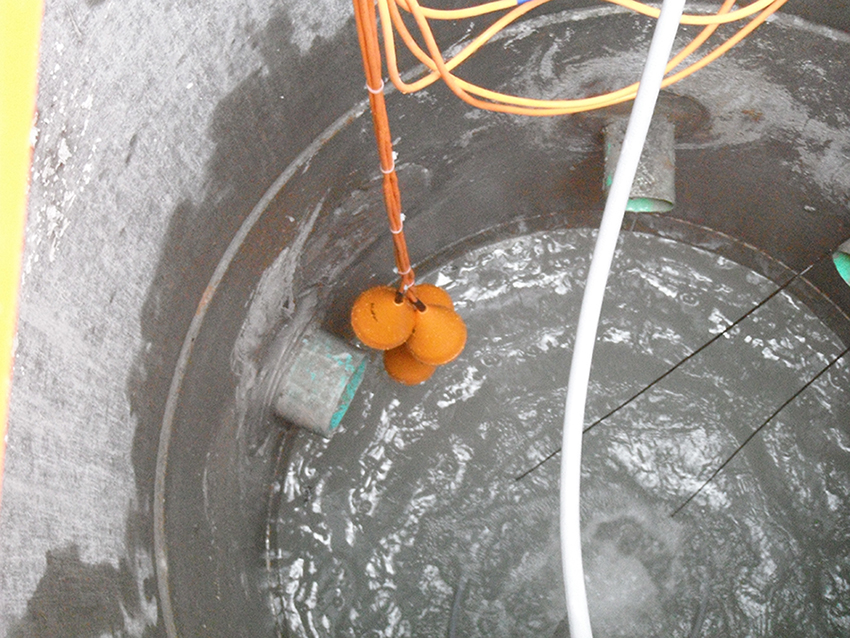 Nolta Floats in a Wet Well