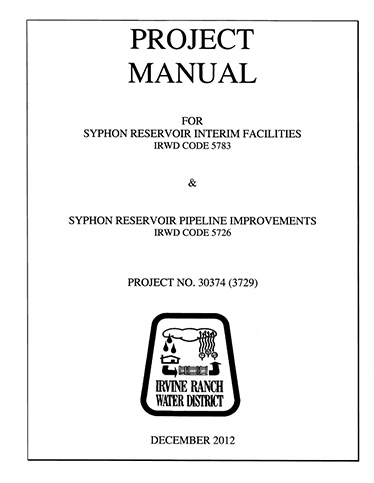 Sample of a Romtec Utilities Project Manual