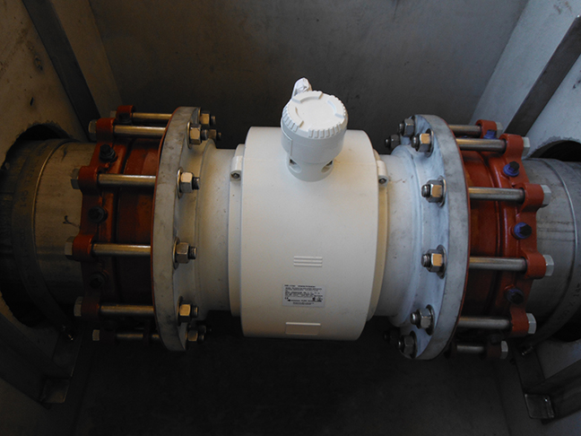 Flow Meter Installed in the Bay Meadows Lift Station