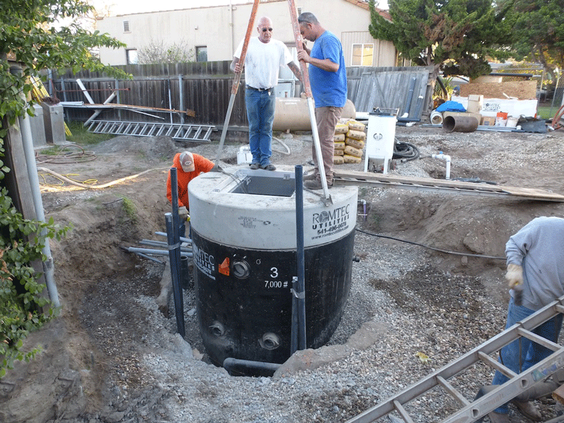Installation of a Wet Well Inside an Existing Sump
