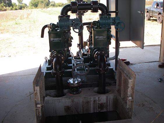 Skid Mounted System Actively Pumping