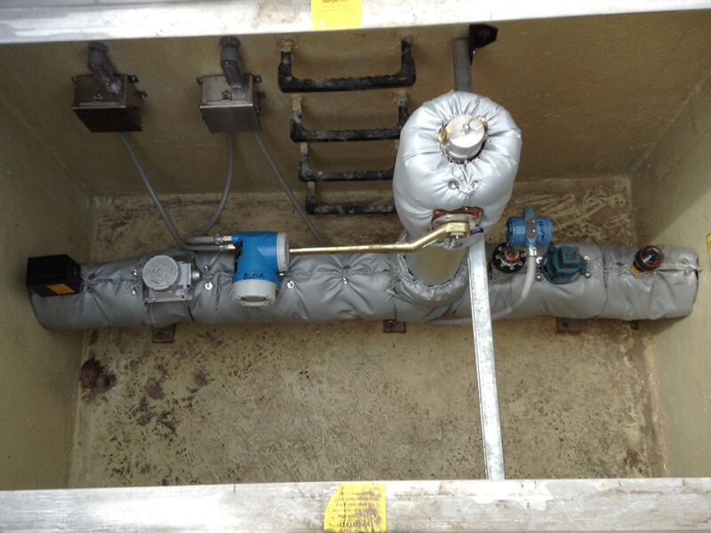 pic2-union-pacific-wastewater-heat-tracing Insulated Valve Assembly with Magnetic Flow Meter