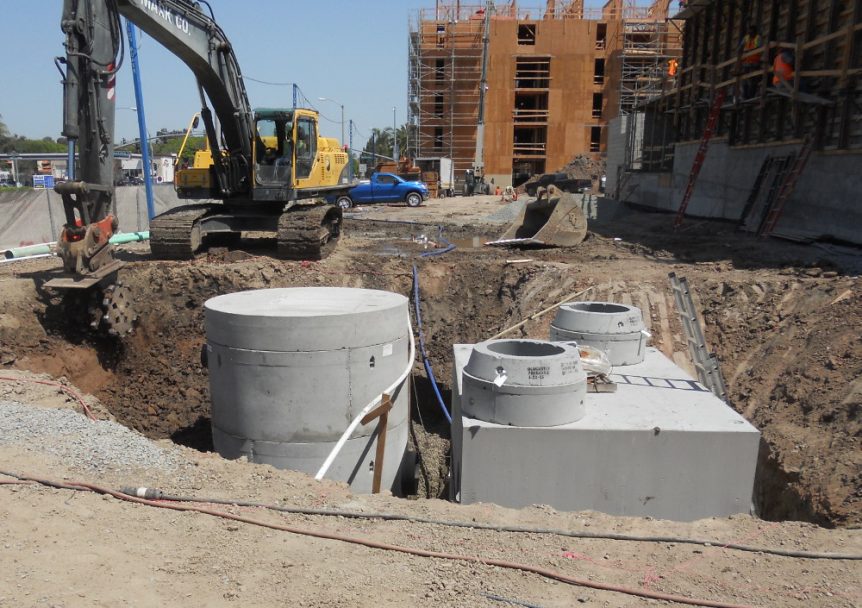 The Marke Luxury Apartments Stormwater Pump Station Installation