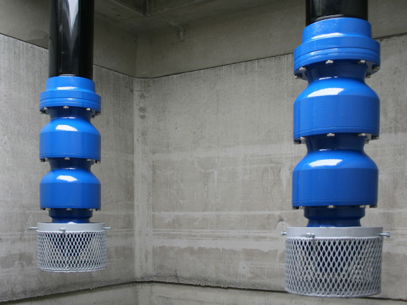 Turbine Pumps in a Romtec Utilities Clean Water Pump Station