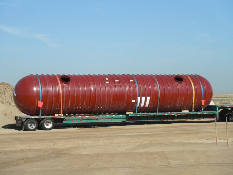 Large Fiberglass Storage Tank for Temporary Storage of Sewage