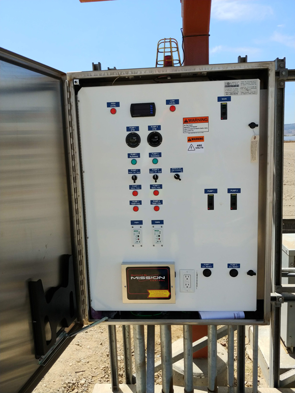 Cellular Telemetry Installed on Lift Station Controls