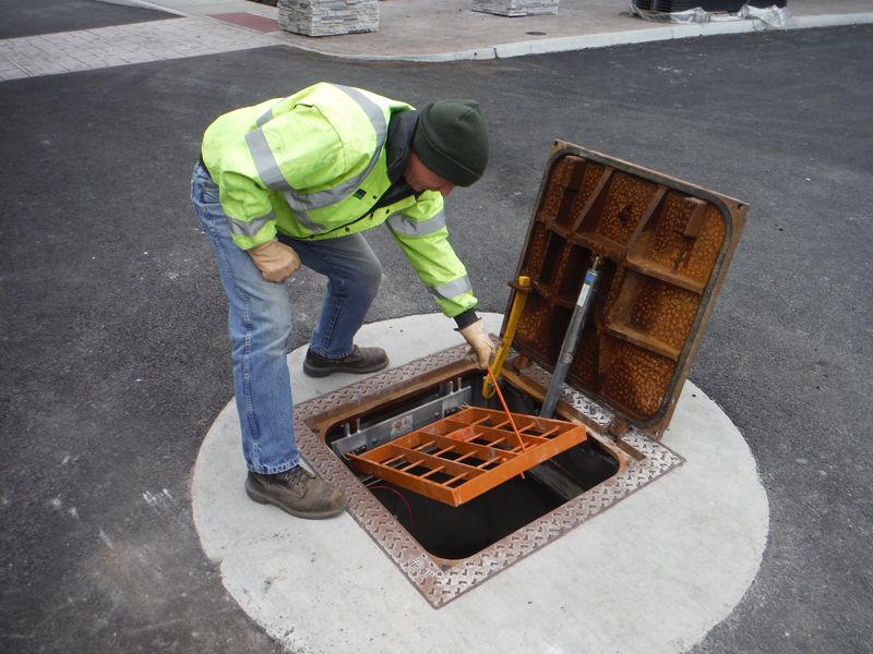 Aircraft Rated Hatch on Top of Wet Well