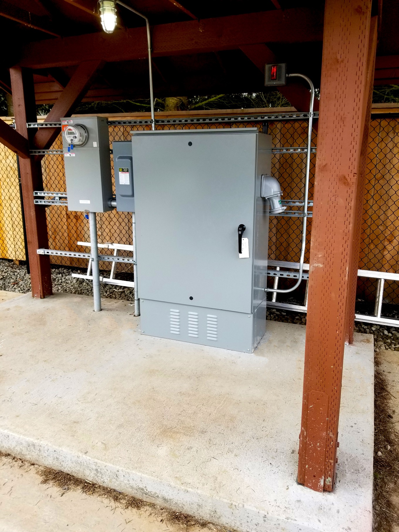 Control Panel and Shelter