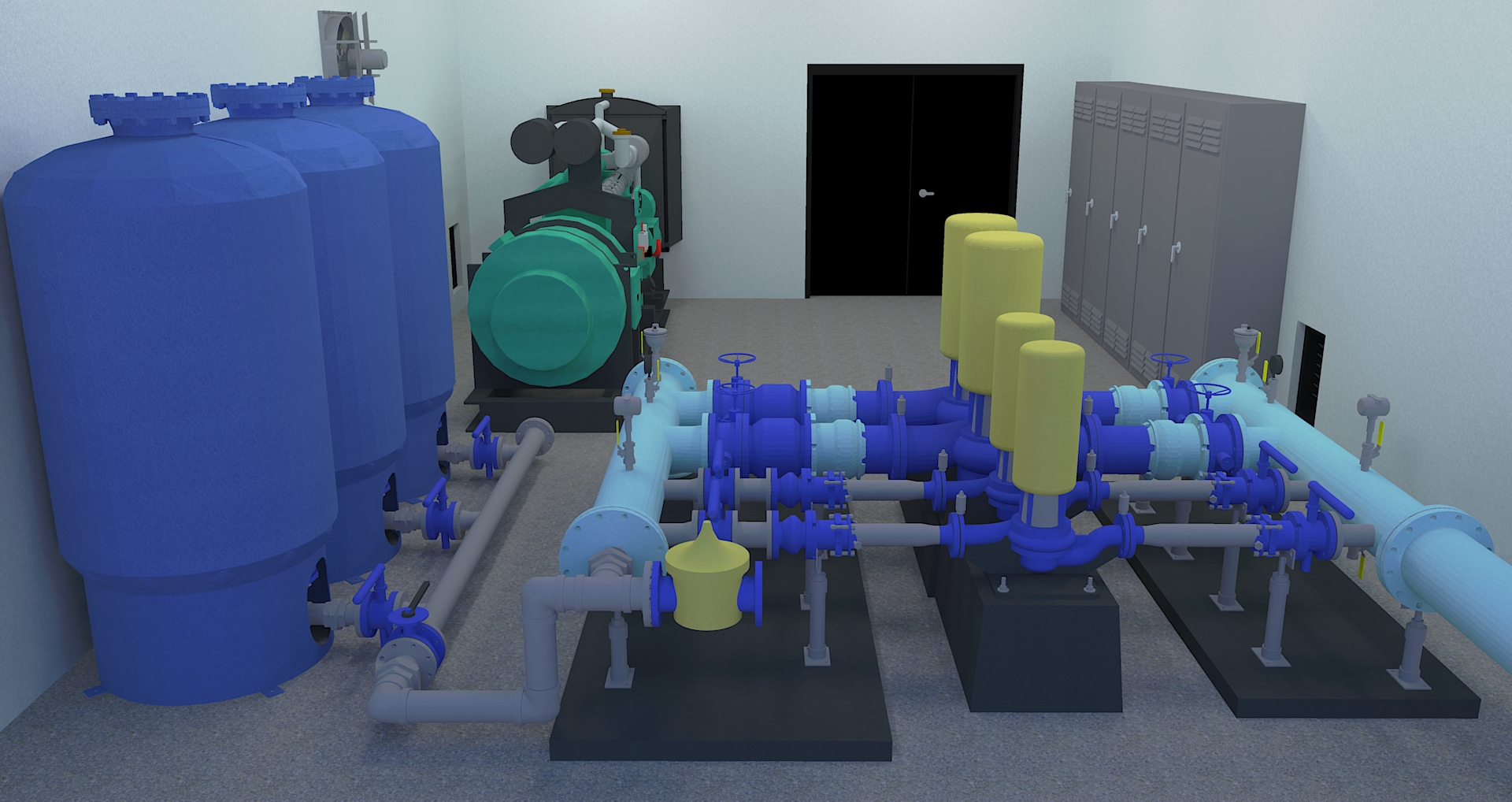 Rendering Potable Water Pump