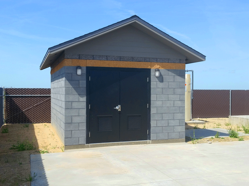 Modern Utility Building for Lift Station