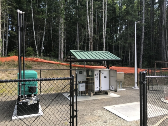 Utility Enclosure near Popular City Park in California